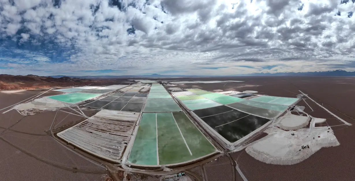 FILE PHOTO: Atacama Desert salt flats, lithium deposit spots, in Chile