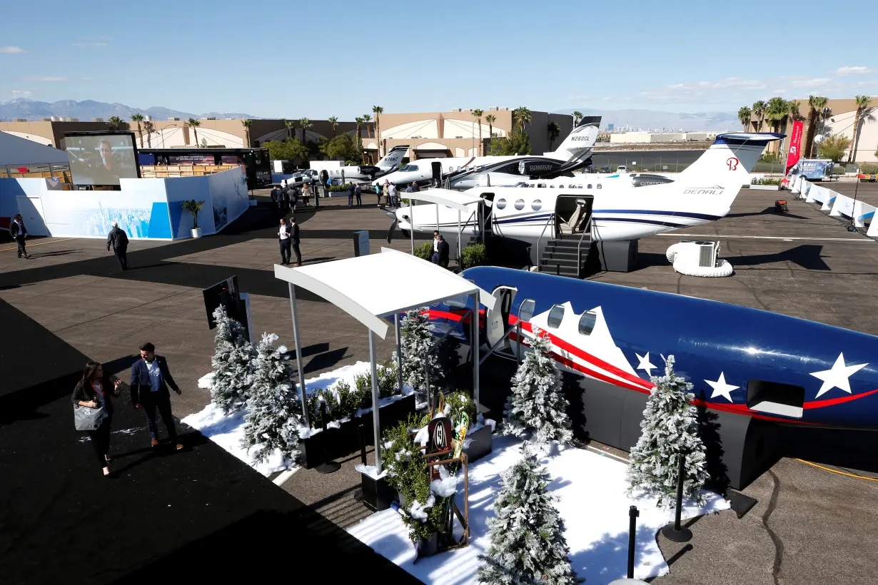 World's largest air show for business jets opens, in Henderson