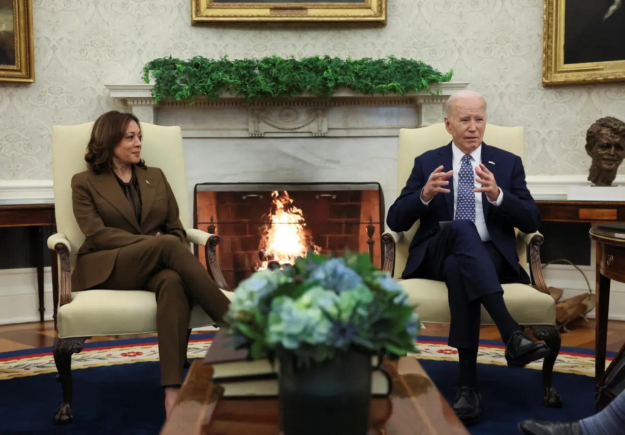 U.S. President Biden and VP Harris meet with congressional leaders at the White House