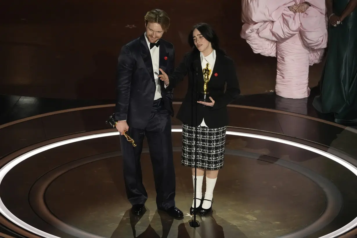 Billie Eilish and Finneas win best original song Oscar for 'Barbie' ballad, 'What Was I Made For?'