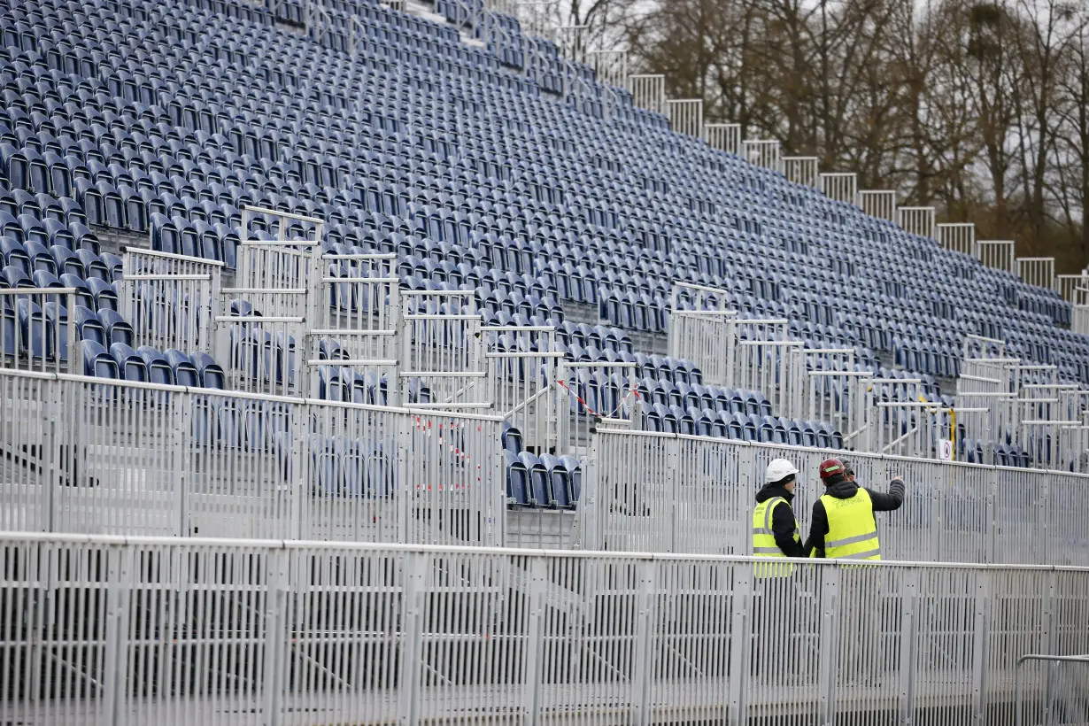 Grandstands and gallop tracks: Versailles Palace gardens get ready for Olympic equestrian events