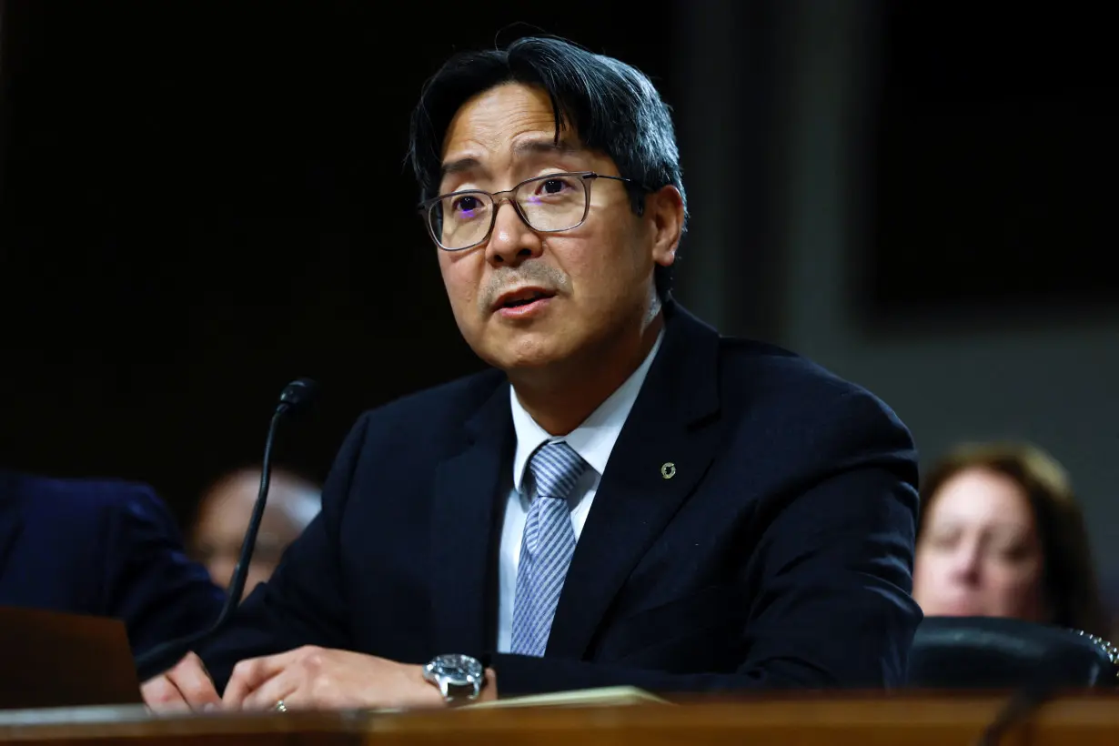 Regulators testify before a Senate Banking hearing about recent bank failures on Capitol Hill in Washington