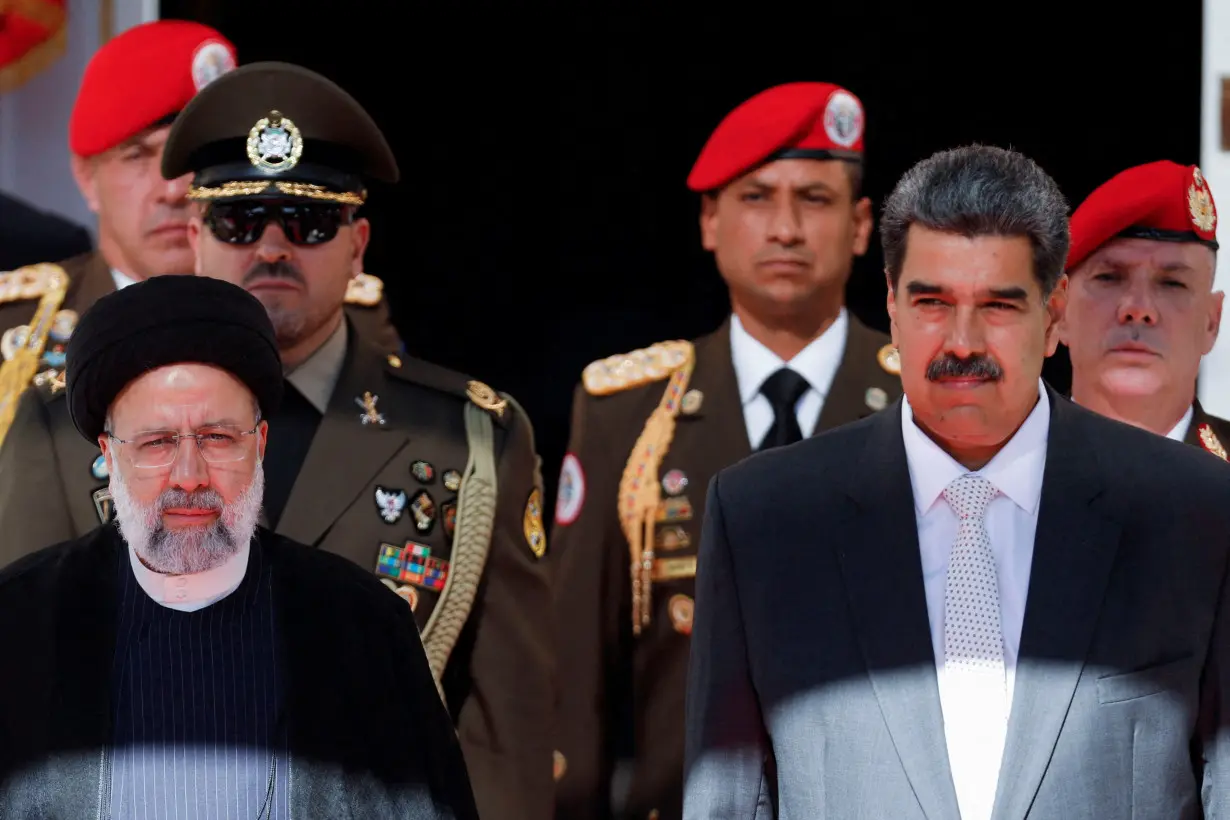 FILE PHOTO: Venezuela's President Maduro meets with Iranian President Raisi, in Caracas