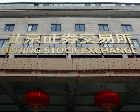 China shares soar, Japan slides as yen pinned near intervention zone