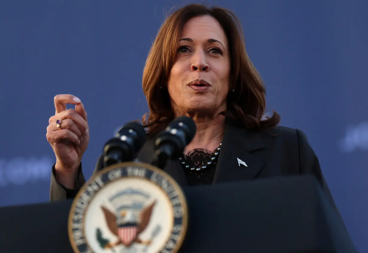 FILE PHOTO: Get Out The Vote rally ahead of the Democratic presidential primaries featuring U.S. Vice President Kamala Harris at South Carolina State University in SC