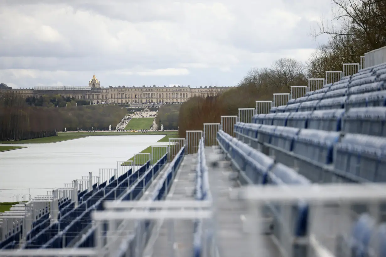 Grandstands and gallop tracks: Versailles Palace gardens get ready for Olympic equestrian events