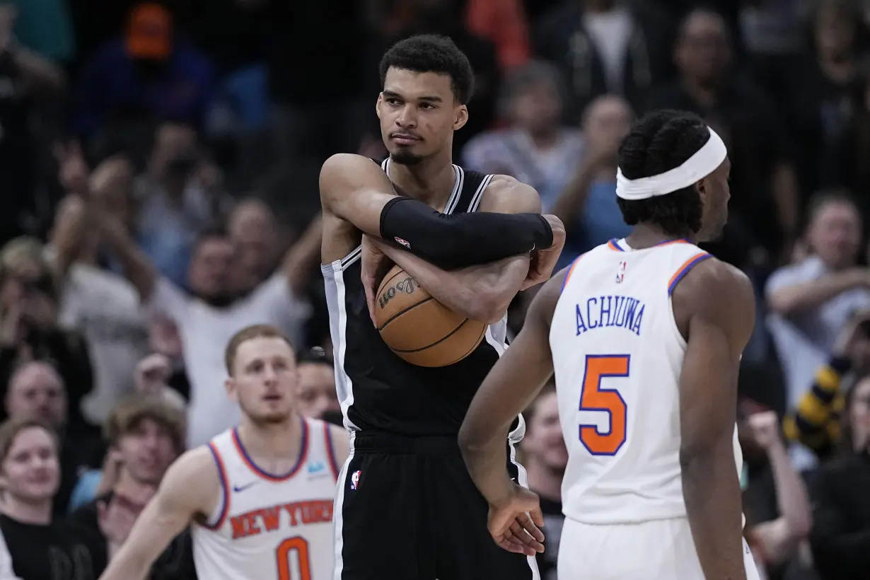 Wemby's celebratory ball toss into the stands came with a price. The NBA fined him $25,000