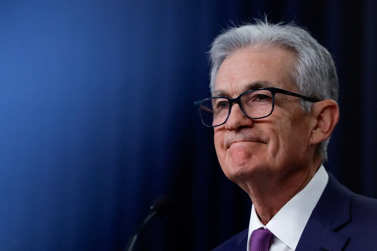 FILE PHOTO: Federal Reserve Chair Jerome Powell holds a press conference, in Washington