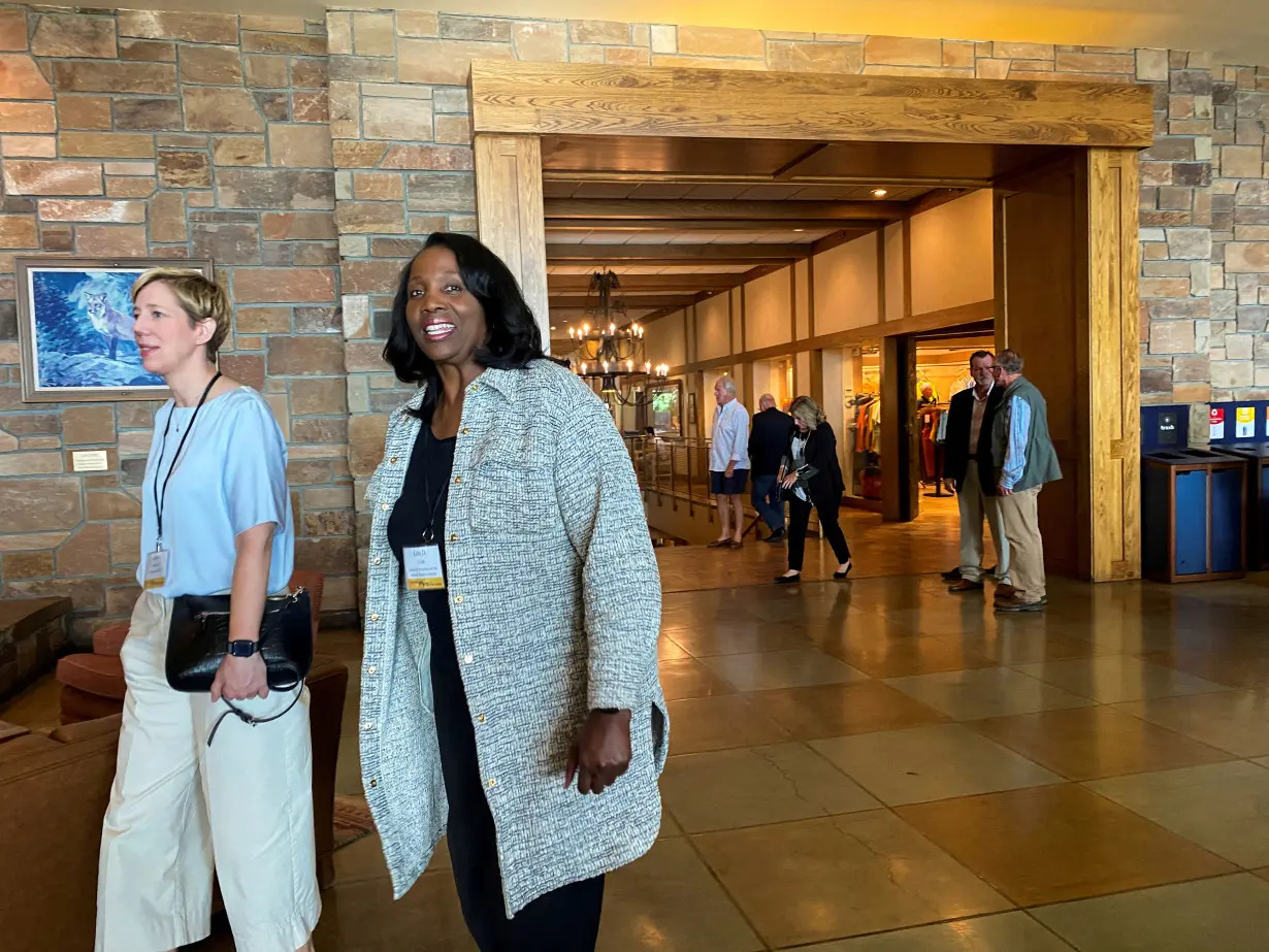 FILE PHOTO: The opening dinner of the Kansas City Fed's annual economic symposium in Jackson Hole