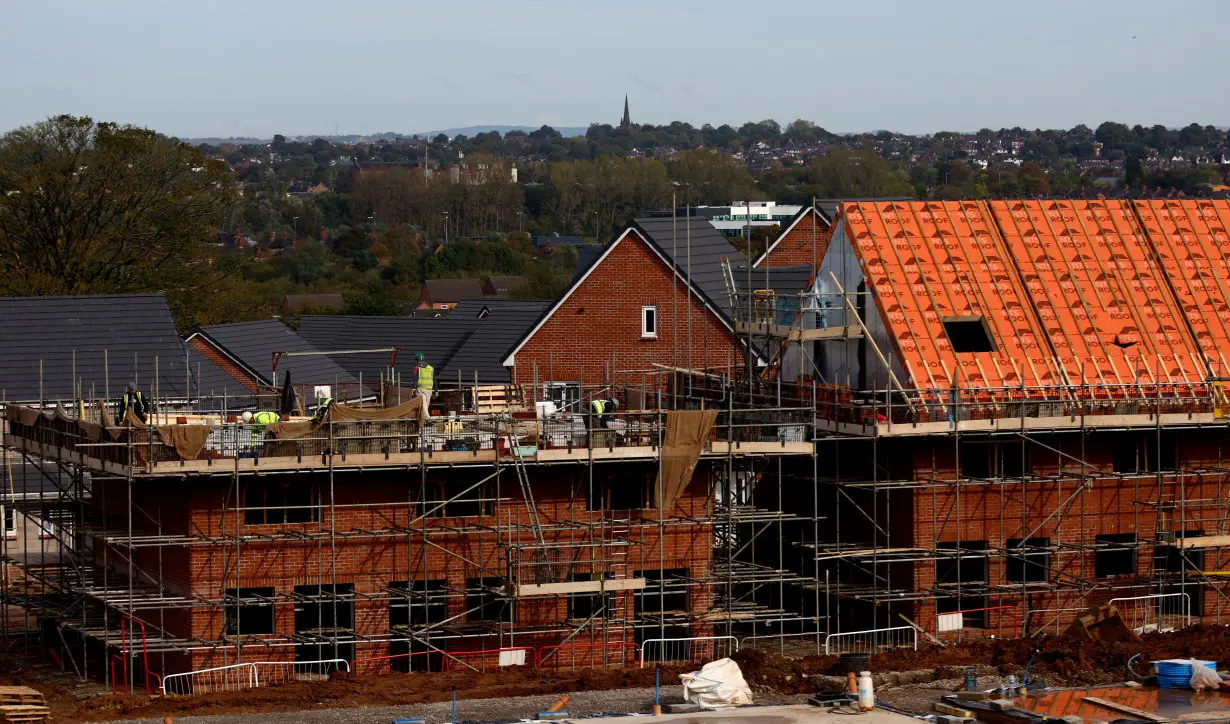 FILE PHOTO: A Persimmon Homes construction site of new build houses, Newcastle-under-Lyme