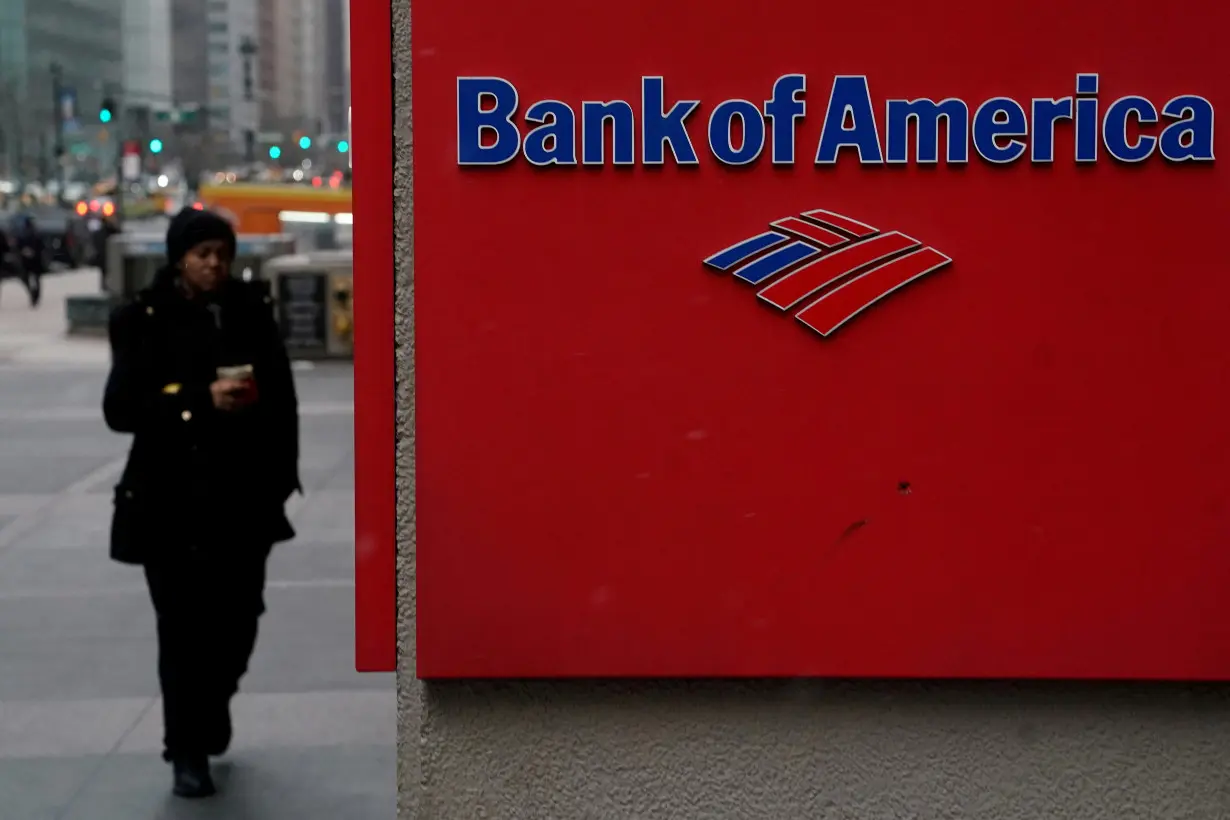 A Bank of America logo is pictured in the Manhattan borough of New York City