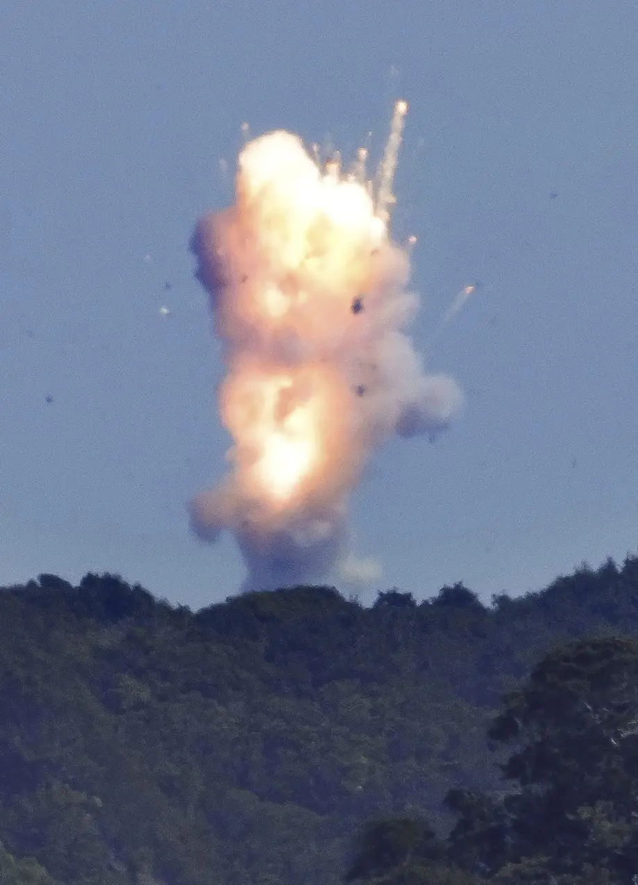 Japan's first private-sector rocket launch attempt has exploded shortly after takeoff