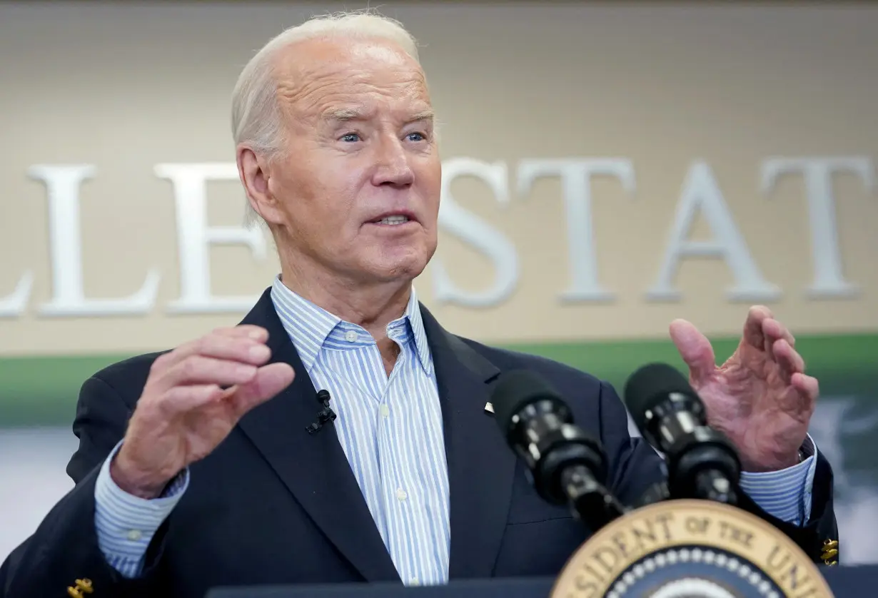 U.S. President Joe Biden visits the southern border city of Brownsville, Texas