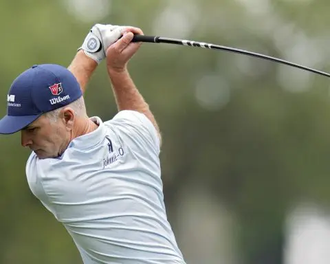 Cink at age 50 part of a five-way share of the lead at Innisbrook