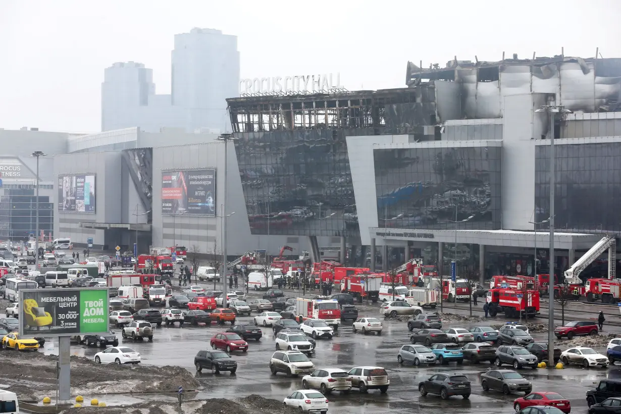 Aftermath of deadly shooting at Moscow concert hall