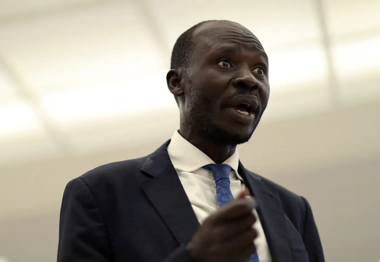 South Sudan's Peter Biar Ajak arrives in Dulles International Airport, US, after fleeing Kenya