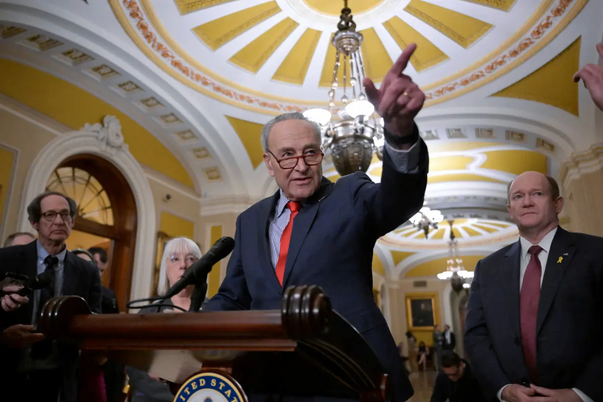 Senate Majority Leader Chuck Schumer press conference.