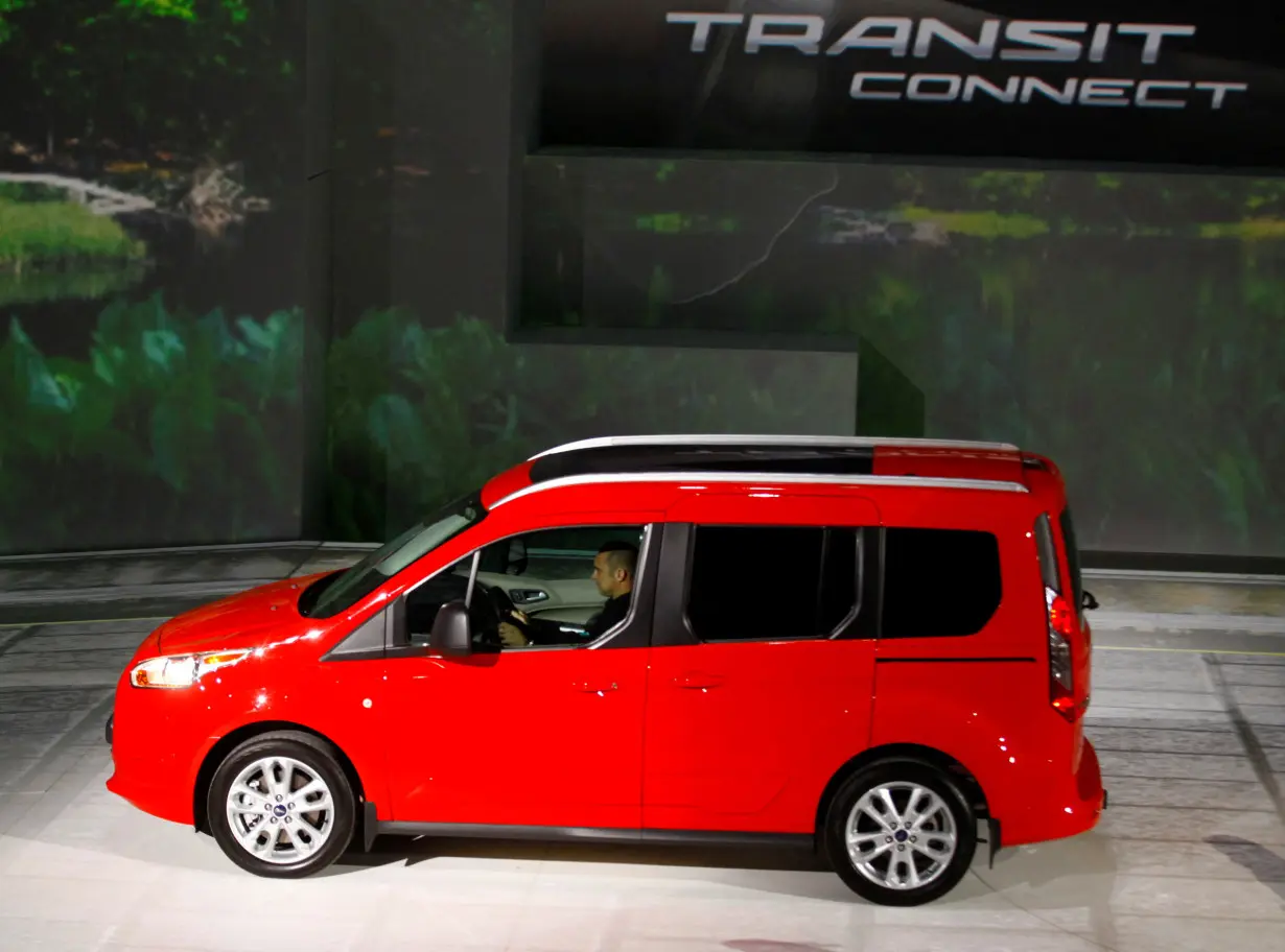 FILE PHOTO: A Ford Transit Connect is displayed during the press preview day of the North American International Auto Show in Detroit