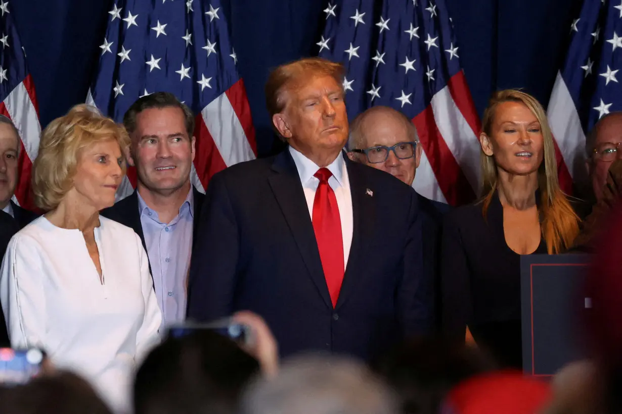 FILE PHOTO: Republican presidential candidate and former U.S. President Trump hosts a South Carolina Republican presidential primary election night party in Columbia