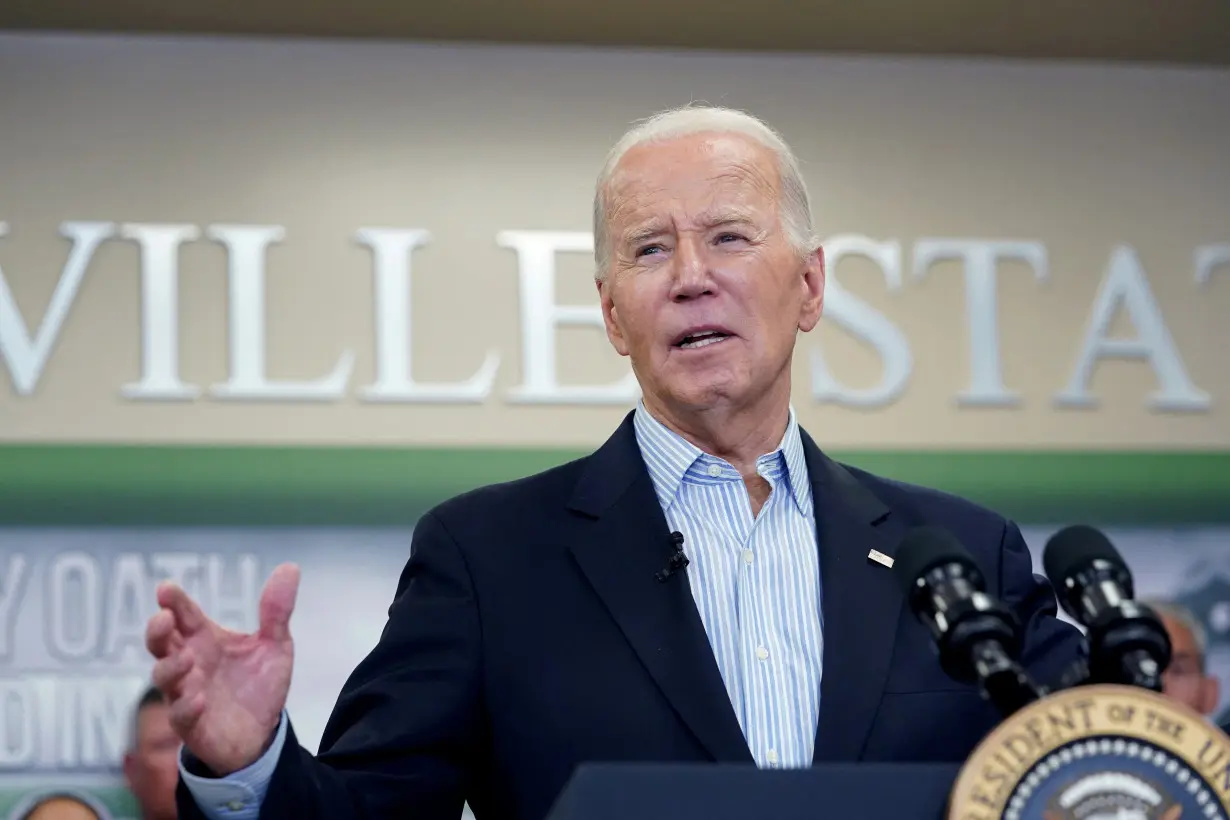 U.S. President Joe Biden visits the southern border city of Brownsville, Texas