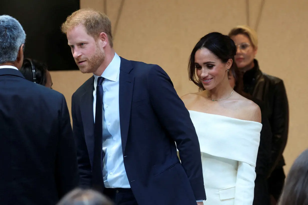 FILE PHOTO: Harry and Meghan attend event marking the World Mental Health Day in New York