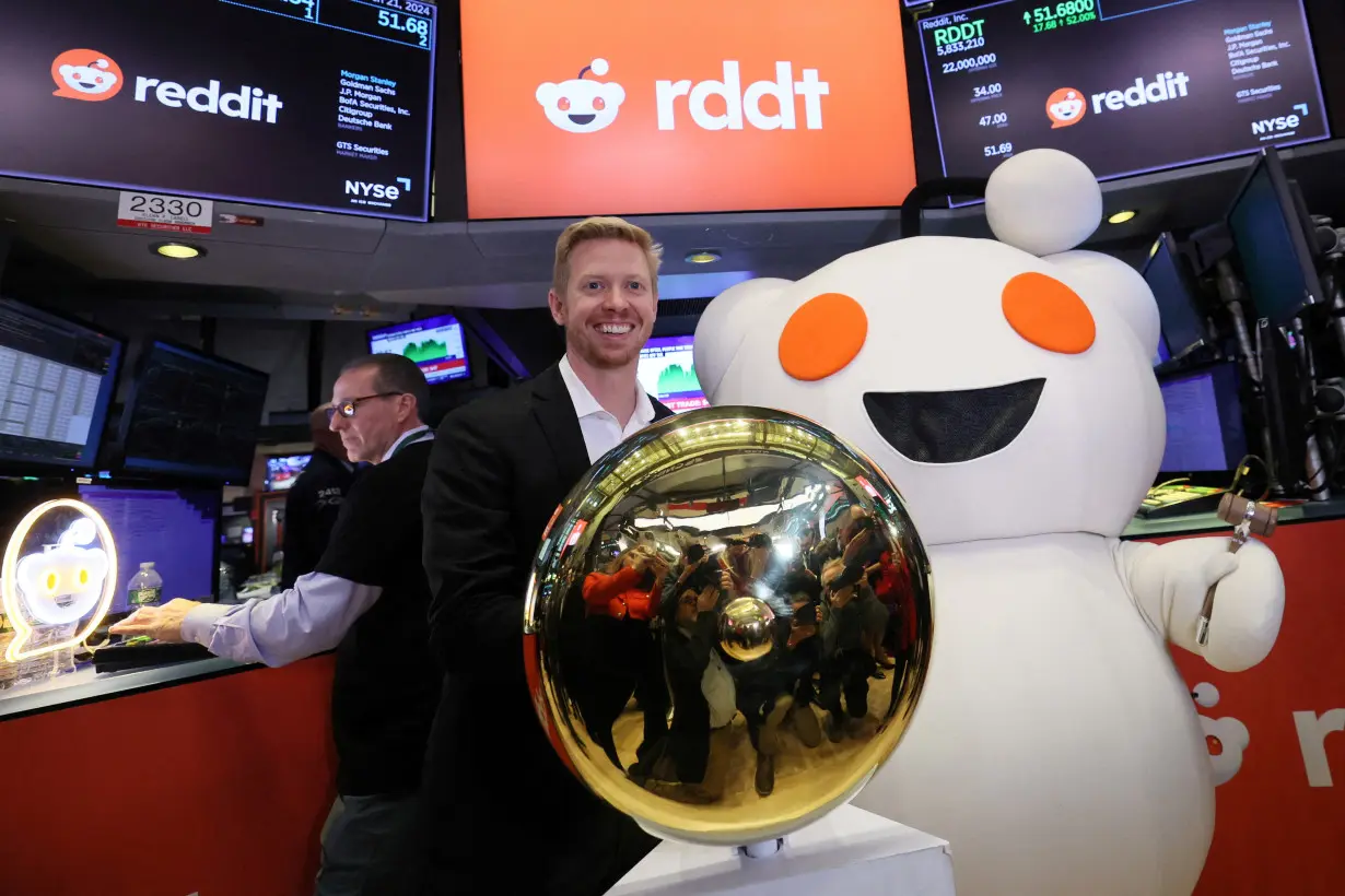 FILE PHOTO: Reddit IPO at the NYSE in New York