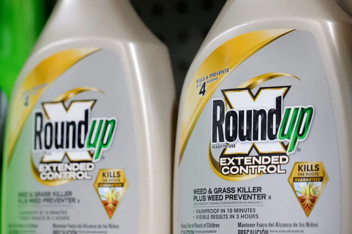 FILE PHOTO: Bottles of Roundup, a brand owned by Bayer, are seen for sale in a store in Manhattan, New York City