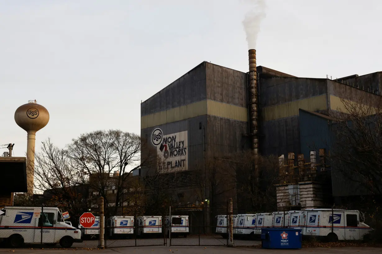 FILE PHOTO: The general view of U.S. Steel Edgar Thompson Works in Braddock, Pennsylvania