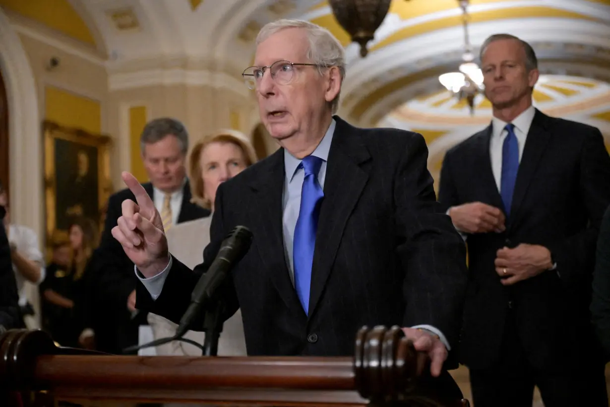 FILE PHOTO: Senate Minority Leader Mitch McConnell (R-KY) press conference.