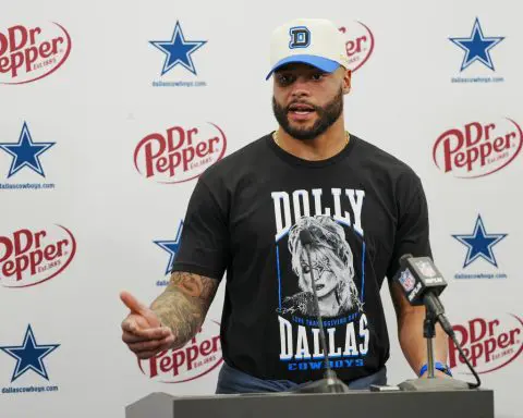 Cowboys rework Dak Prescott's contract to reduce massive cap hit slightly, AP source says
