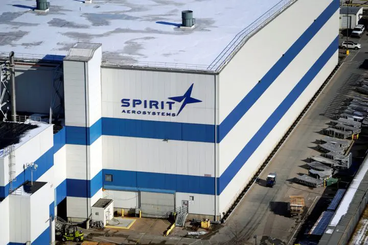 FILE PHOTO: The headquarters of Spirit AeroSystems Holdings Inc, is seen in Wichita