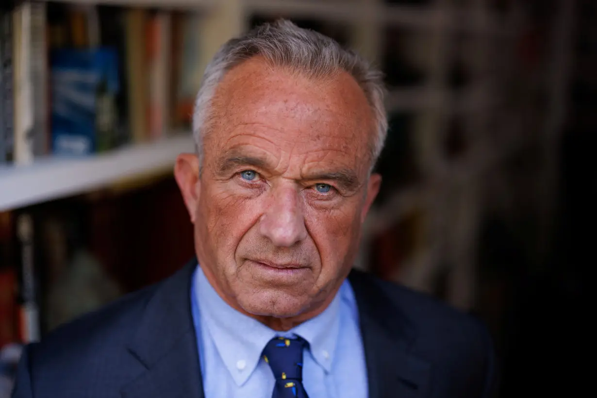 Independent U.S. presidential candidate Robert F. Kennedy Jr. at his home office