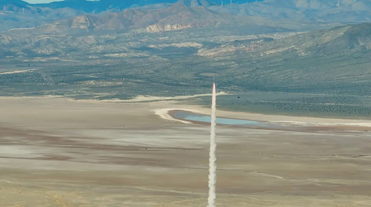 Castelion hypersonic vehicle is test launched in the Mojave Desert