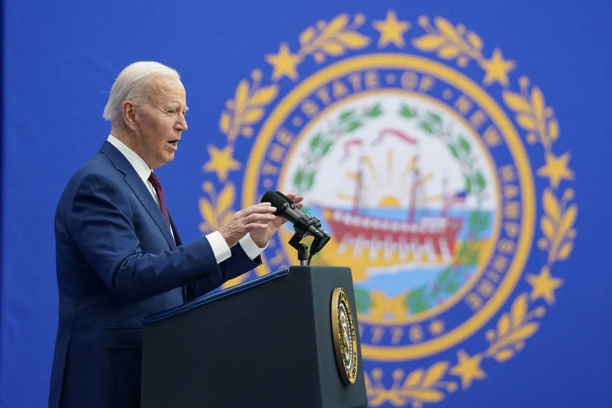 U.S. President Joe Biden visits New Hampshire