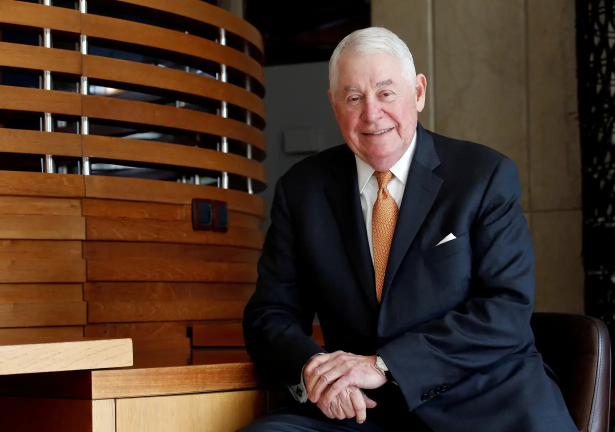 FILE PHOTO: Freeport-McMoran CEO, Richard Adkerson poses for a picture during an interview with Reuters at the CRU's World Copper Conference in Santiago