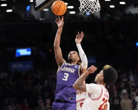 James Madison pulls first 12-5 upset of March Madness by knocking off Wisconsin 72-61