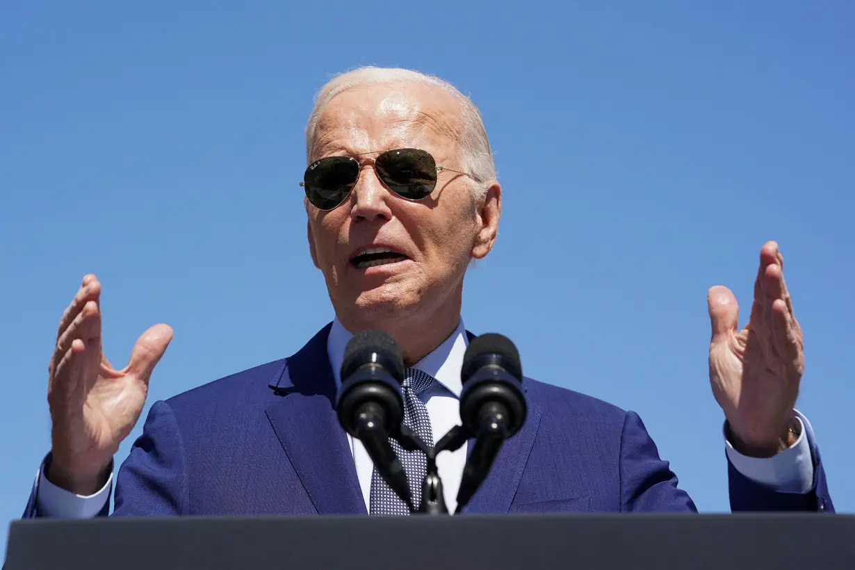 U.S. President Joe Biden visits the Intel Ocotillo Campus, in Chandler