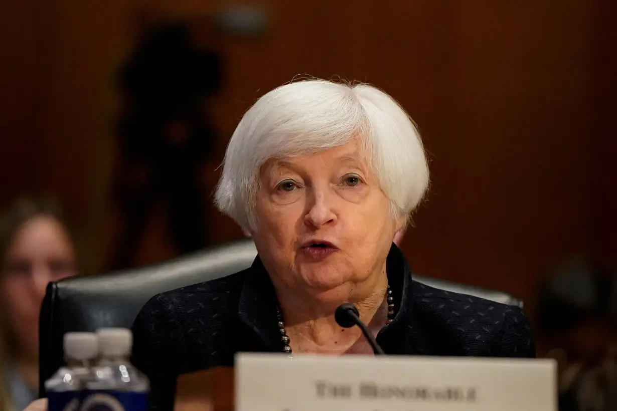 U.S. Treasury Secretary Janet Yellen testifies before a Senate Finance Committee hearing on the 2025 budget in Washington