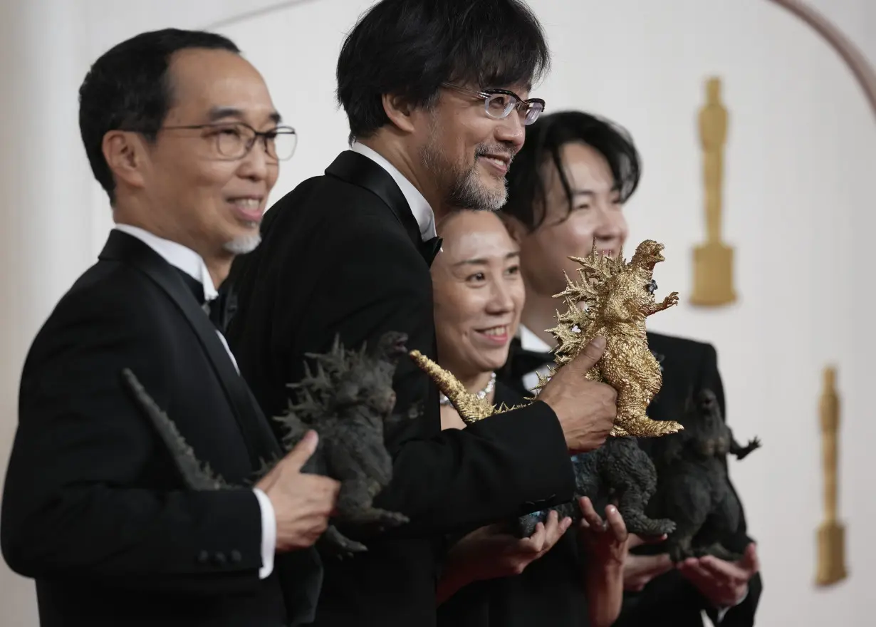 The monster wins one at last as 'Godzilla Minus One' wins the Oscar for visual effects