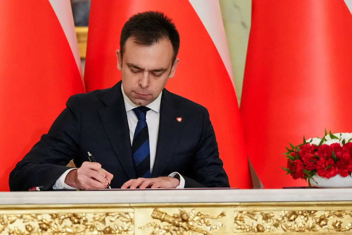 Swearing in of the new Polish cabinet, in Warsaw