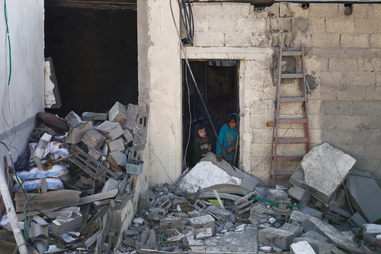 Aftermath of an Israeli strike on a house in Rafah