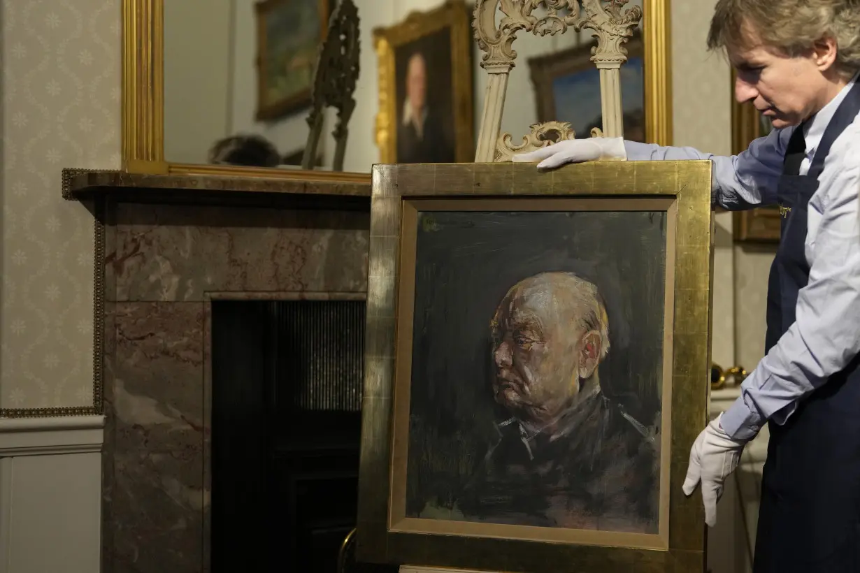 A painting of Winston Churchill by an artist whose work he hated is up for auction