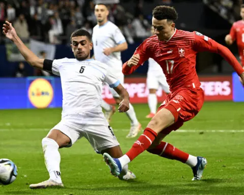 Israel and Switzerland draw 1-1 in Euro 2024 qualifying game in Hungary