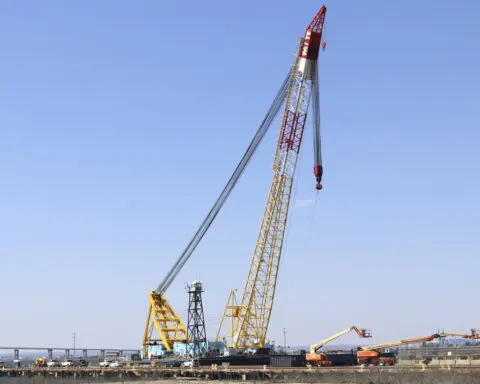 First vessel uses alternate channel to bypass wreckage at the Baltimore bridge collapse site