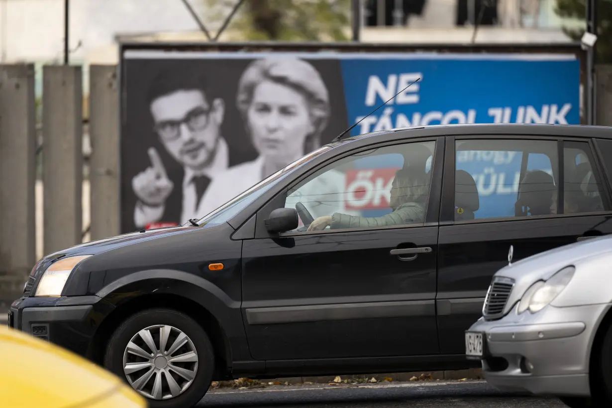 An anti-European Union billboard campaign in Hungary turns up tensions with the Orbán government