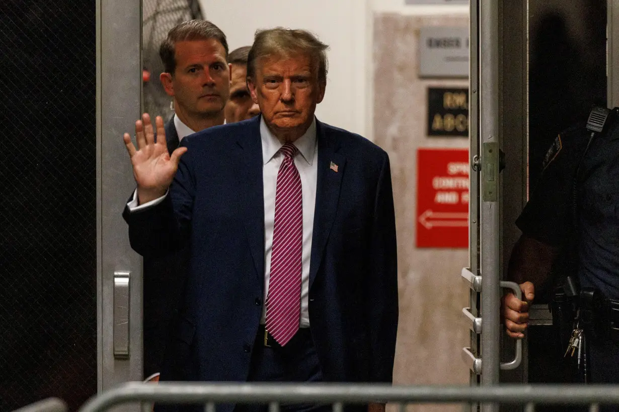 FILE PHOTO: Former U.S. President Trump's criminal trial on charges of falsifying business records continues in New York