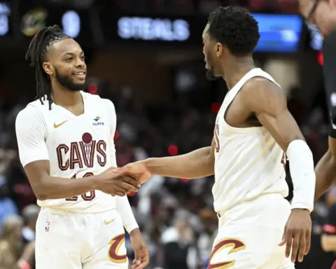 Donovan Mitchell scores 30, Cavaliers open playoffs with tough-minded 97-83 win in Game 1 over Magic