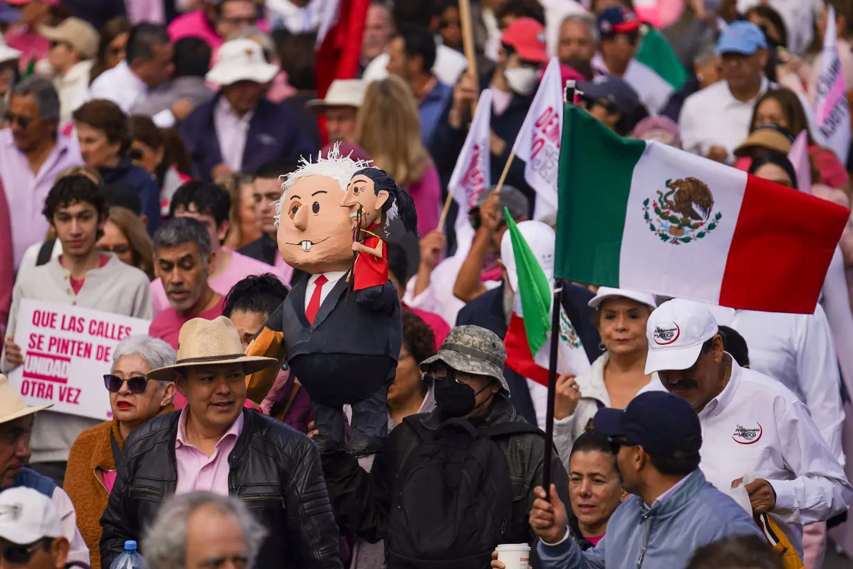 LA Post: Thousands rail against Mexico's president and ruling party in 'march for democracy'