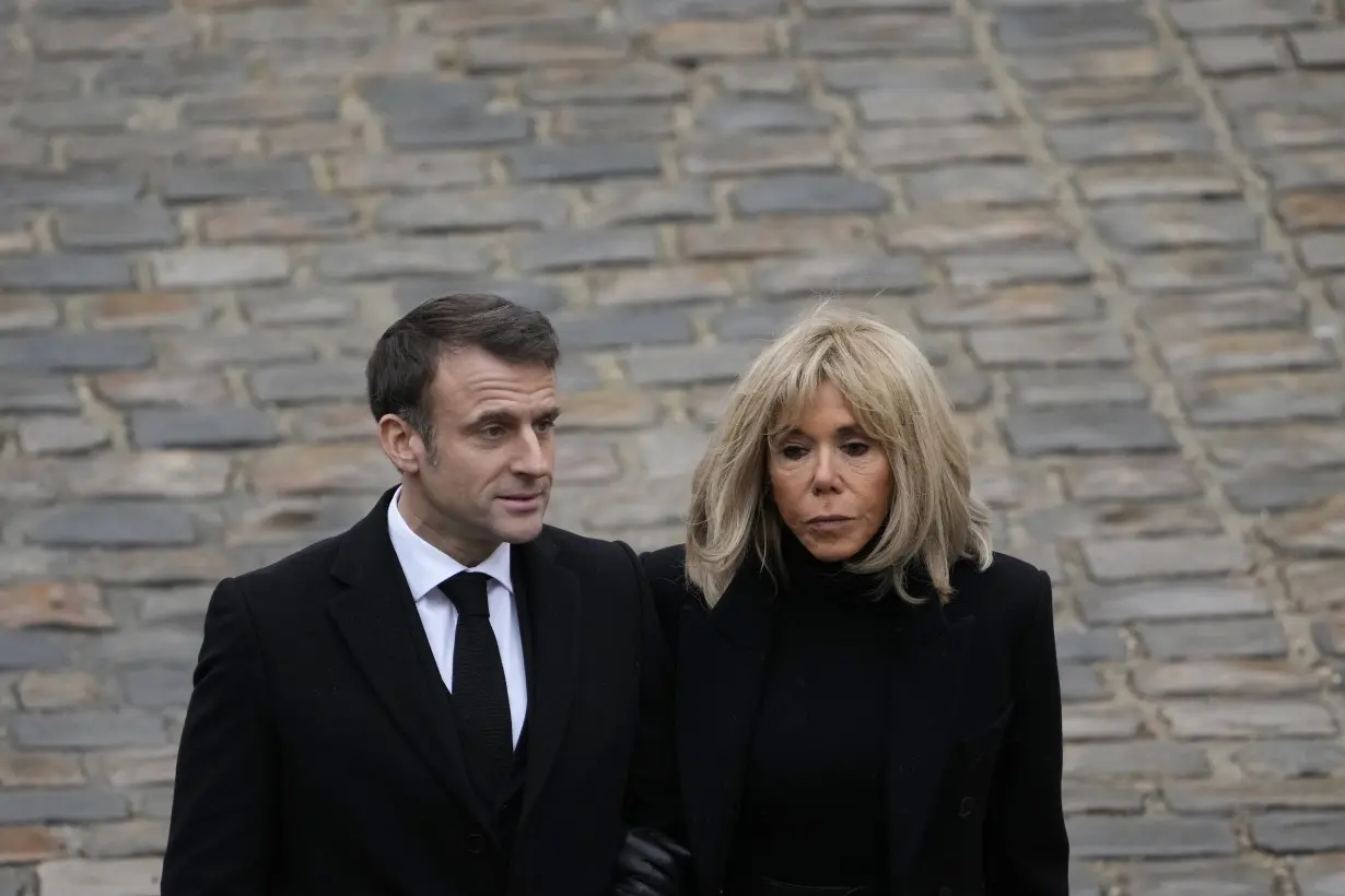 France pays homage to victims of Hamas' Oct. 7 attack in Israel with national ceremony led by Macron