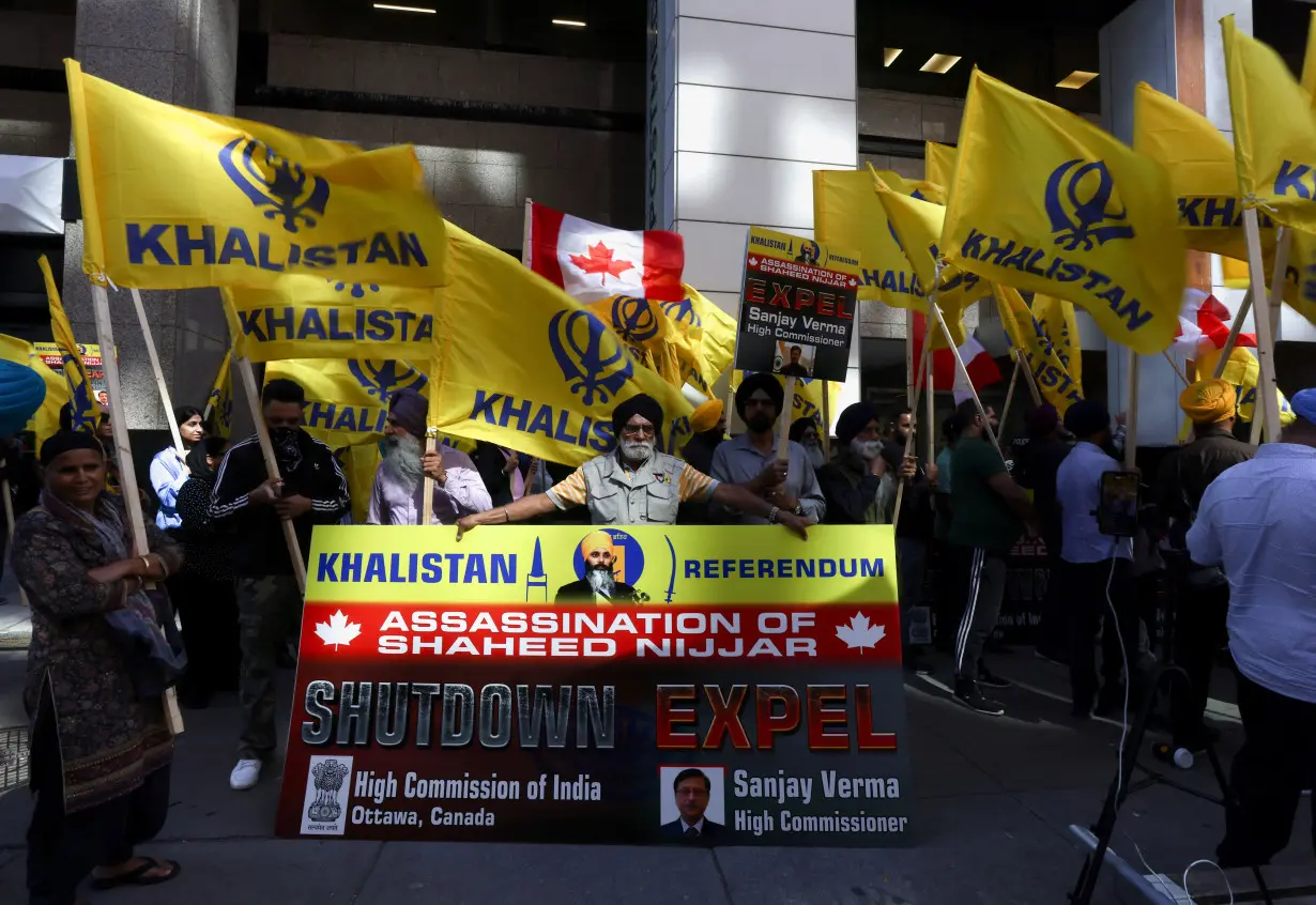 Protest outside India's consulate in Toronto